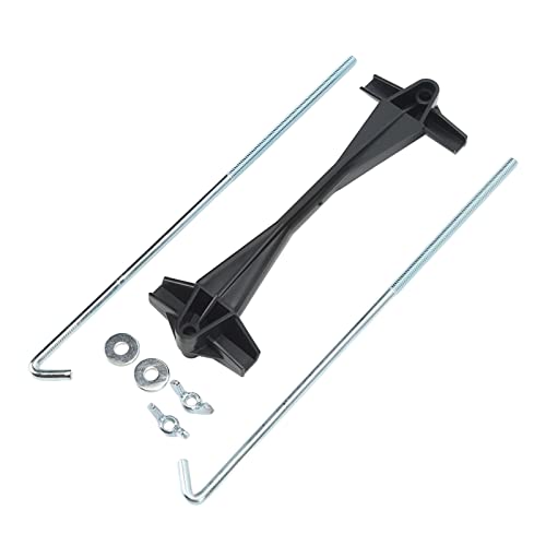 KIMISS Kit de Pinces de Maintien de Batterie Universelles, avec Crochet en J pour une Fixation Sécurisée de la Batterie, Kit de Boulons et écrous de Maintien de