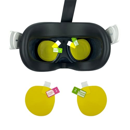 XHSESA VR Lens Film for Meta Quest 3 Scratch-Resistant Lens Cover Protector for Quest 3 Accessories Replacement Film for VR Front and Back Screen Protector-1Pair