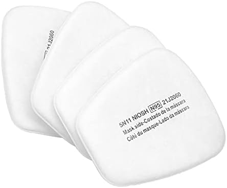 10PCS Safety Particulate Filter 5N11 Filter Cotton Compatible with 6000/6200/7502/6800/7501/FF402,Replacement Fitting，Used on 501 Filter Holder