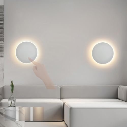 Lámpara de pared con interruptor táctil para evitar obras y cambiar de luz sin cambiar bombillas