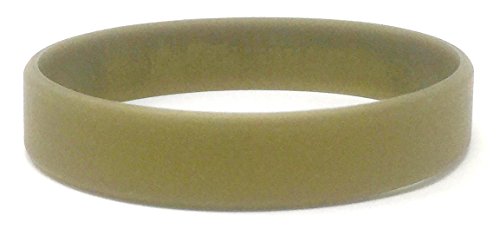 Image of TheAwristocrat 1 Dozen (12) Multi-Pack Blank Rubber Wristbands Silicone Bracelets - Select from a Variety of Colors