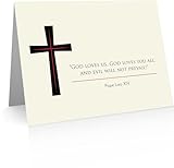 Quni Brand - Pope Leo XIV Note Cards (24 Foldover Cards and Envelopes) Christian Cards