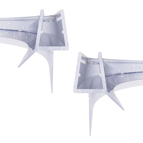 WITEN&NOCK Bodendichtung gebogen, 2 × 70 cm, für 5–6 mm Glas (Runddusche)