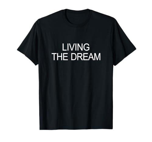 Living The Dream - Black Dream Vacation T-Shirt, Women, Unisex-Kids, Crew Neck, Short Sleeve, Size 6, Medium