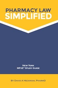 Paperback Pharmacy Law Simplified New York MPJE Study Guide 2014 Book