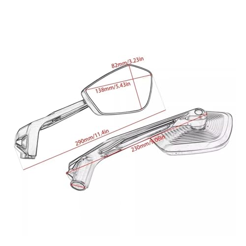 Espejos manillar moto retrovisores laterales para R1200GS F850GS S1000XR R1300GS 3