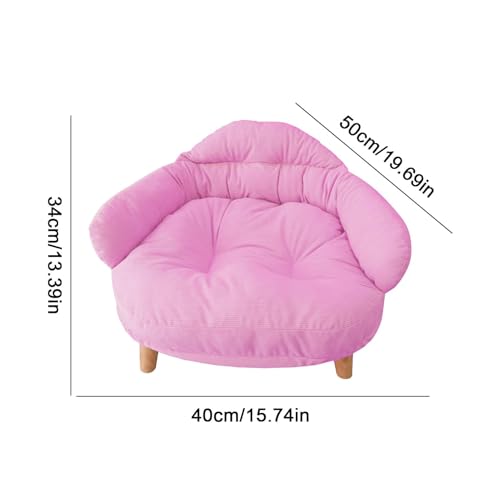Hundestuhl – Haustiersofa | Eckhundebett | Sofas und Stühle für Hunde | Hundesofabett | Abnehmbare Couch Hundebett Hundesofa Couch | Weicher Haustiercouchstuhl, atmungsaktives Katzennestbett für das W