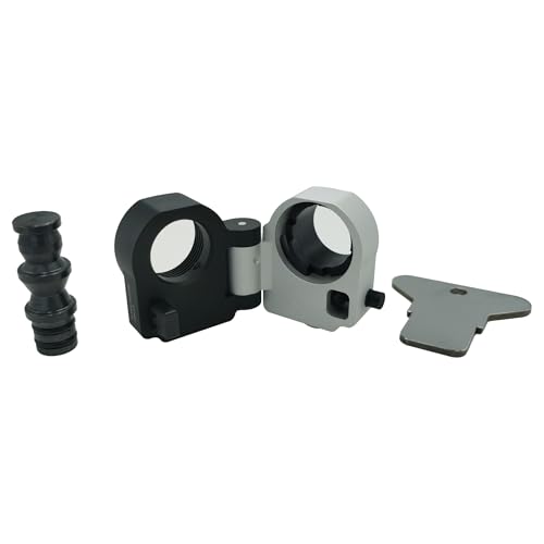Edition-GEN4/Z,AR Matte Black&White Mixed Surface Adapter Designed with 2 Sling Swivel Mount Holes,Left Side 180° Open Folding,Packed by Special Designed Polycarbonate Case. - Super Hunter