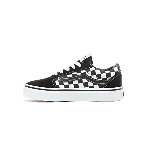 Vans Ward Suede/canvas, Unisex-Kinder Sneakers, Schwarz ((Checker) Black/True White Pvj)