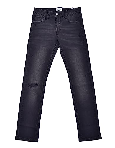 RING OF FIRE Boy's Tumble Denim Skinny Jeans Overcast 122