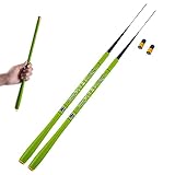 Goture 1.8m-3.6m 2pcs Telescopic Fishing Rod Carbon Fiber Ultra Light Fishing Pole Carbon Fiber Tenkara Rod Portable Travel Rod Inshore Stream Fishing Pole Carp Fishing