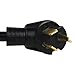 Certified Appliance Accessories 3-Prong to 4-Prong Dryer Plug Adapter, Convert 4 Prong Dryer Plug to 3 Prong Wall Outlet with Ground Wire 30A, 250V, 10AWG, 1.5-feet