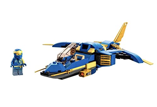 LEGO 71784 NINJAGO Jays Donner-Jet EVO, Aufrüstbares Ninja Spielzeug-Flugzeug mit Jay Minifigur… – Ansicht 4