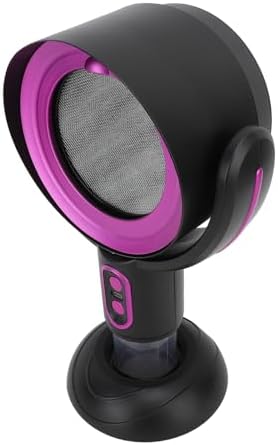 Irfora USB Powered Desktop Hood 2 Speed Removable Oil Cup Portable Exhaust Fan for Apartment Indoor Barbecues, 5VGear 8W (Black Violet)