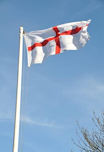 England flag British Flag 3x5FT -(90x150cm) Sewn Stripes Outdoors Indoors St George's Cross flag United Kingdom flag uk Flags Nylon flag Brass Grommets (England Flag)
