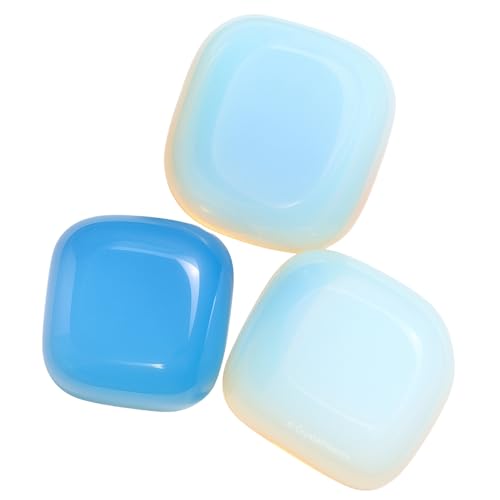 Image of Crystal Opalite Healing Tumbled Stone, Natural Polished Crystals for DIY Crafts, Manifestation, Meditation, Pooja Feng Shui and Reiki Healing (30 Grams)