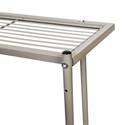 Porte-serviettes Honey-Can-Do BTH-09098 en acier au design épuré nickel satiné