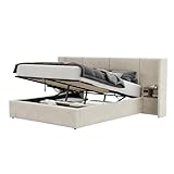 Tailles disponibles pour toutes configurations – Dimensions au choix : 160x200 cm (L208 x l265,5 x H106 cm) ou 180x200 cm (L208 x l285,5 x H106 cm), s’adaptant à différents espaces et besoins, offrant confort et élégance quel que soit l’agencement de la chambre.