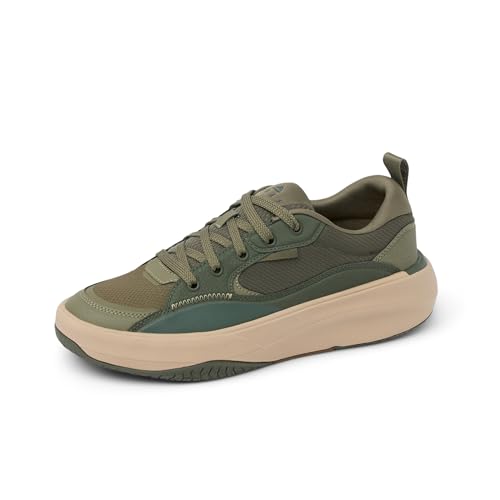 REEF Men's Fanning Shoe, Lightweight, Cushion Footbed, Bottle Opener, Olive/Tan, 9 UK