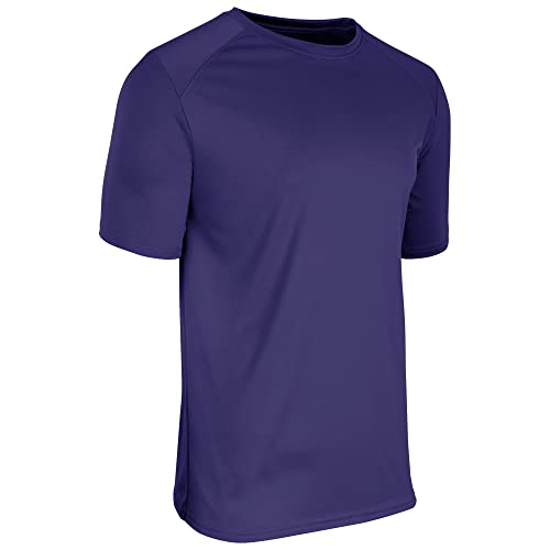 Champro Leader Polyester Crew Neck T-Shirt, Adult 3X-Large, Purple