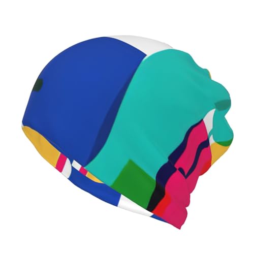 GUOLGP Berretto invernale con stampa di bicchieri e bottiglie di vino, multifunzione, per attività all'aria aperta, per uso quotidiano e alla moda, Nero , S