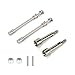 RCWAD 1 Set Hardened Stainless Steel Front Stub Axle&Front Axle Shaft for Axial Scx24 Crawlers