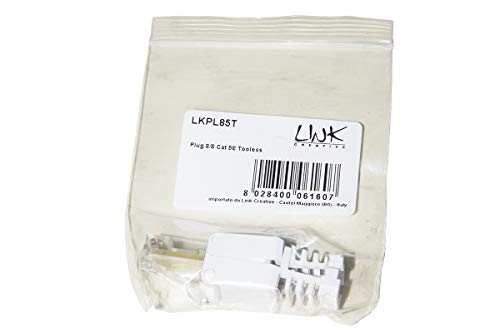LINK lkpl85t lkpl85t 8 Pin Connector, Category 5e, UTP, not Shielded, Rj45, Tooless, (Male), Gold - Image 2