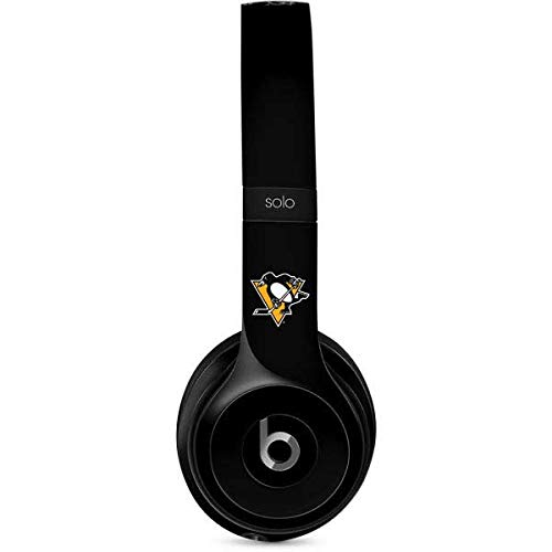 Skinit Decal Audio Skin Compatible with Beats Solo 2 Wired - Officially Licensed NHL Pittsburgh Penguins Solid Background Design