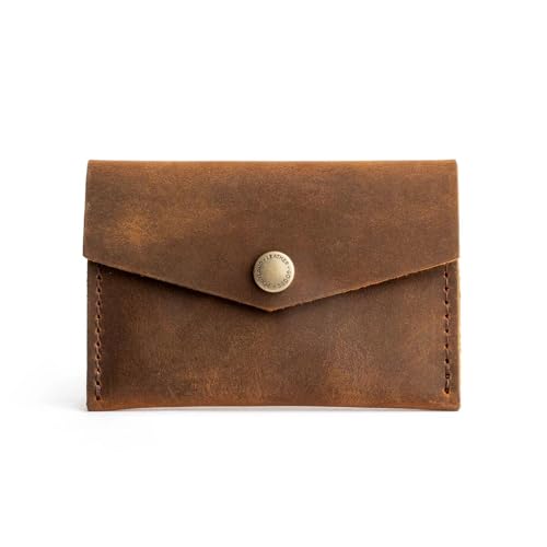 Portland Leather Goods Mini Envelope Wallet for Women – Handmade from the Finest Full-Grain Hides – Features Two Interior Pockets with Secure Snap Closure – Canyon