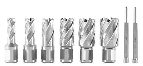 Accusize Industrial Tools HCS1-0000 Hss Professional Annular Cutter Set 1'' Cutting Depth thumb #4