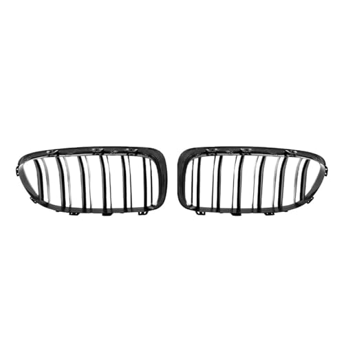 Calandre avant double grille en carbone avec couvercle d'évent capot pour BMW F10 F11