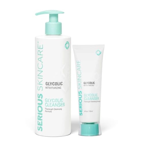 Serious Skincare Glycolic Cleanser 12 Oz & 4 Oz