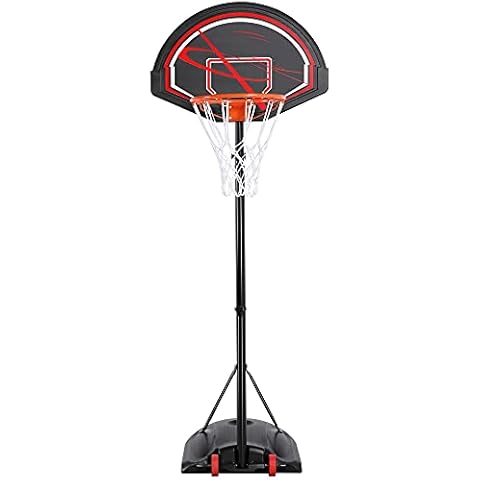 Yaheetech Basketballständer Outdoor Basketballkorb mit Rollen Tragbar Korbanlage Basketballanlage Höhenverstellbar 217 Cover