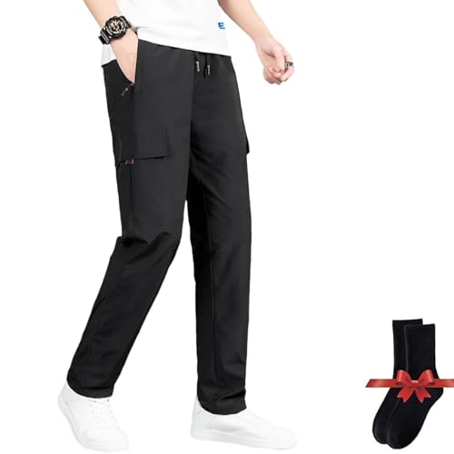 Comforflex - Men's Multi-Pocket Stretch Comfort Outdoor Casual Pants, Risacharm Pants for Men, Quick Dry Cargo Pants