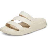 Crocs Women's Getaway Strappy Sandal, Stucco, US W9