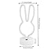 ENUOLI Decorative Rabbit Neon Sign Light Pink Led Cute Animal Neon Marquee Light with Base Art Wall Decor for Baby Room Child Party Christmas Party Table Art Decoration Best Gifts for Kids