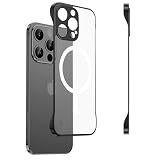 CLEELIVVY Slim Case for iPhone 15 Pro, 1.9mm Minimalist Phone Case Compatible with MagSafe (38 Magnets), Thin Light Translucent Anti-Scratch, Anti-Yellow (Basalt Black, iPhone 15 Pro)