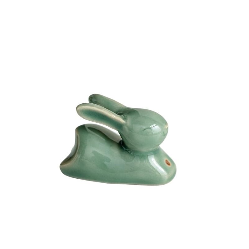 Porta incenso Celadon Buddha Porta incenso in ceramica per tè ornamenti per animali domestici bruciatore per aromaterapia moderna decorazione da scrivania decorazione spa