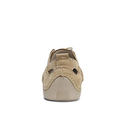 Men's Summer Handmade Outdoor Breathable Lace Up Driving Non-Slip Fashionable Comfort Lightweight Loafer Shoes for Men2