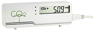 TFA Dostmann CO2-Monitor AIRCO2NTROL MINI, 31.5006.02, LED Ampelanzeige, CO2 Überwachung, Luftgütemonitor, mit USB Kabel, weiß