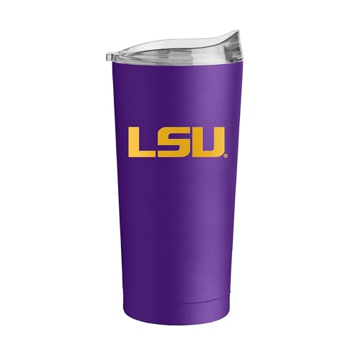 Image of Logo Brands NCAA 20 oz Powder Coat Stainless Tumbler -Double-Wall Insulated Everday Tumbler for Hot or Cold Drinks, High Lip Lid, Team Color