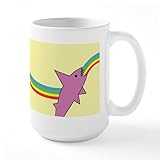 CafePress Jakes Rainbow Shark Mug Mugs 15 oz (444 ml) Ceramic Coffee Mug