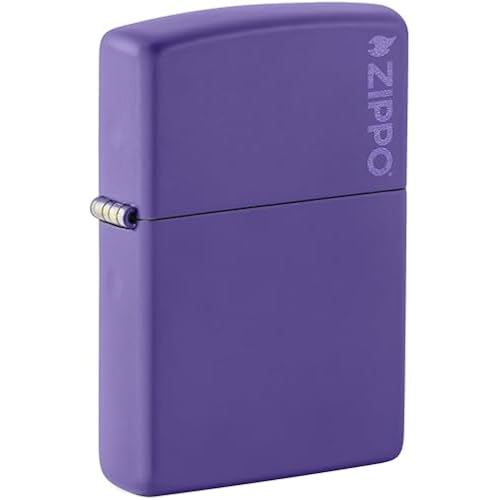 Zippo Purple Matte Lighter w/ Zippo Logo - 237ZL