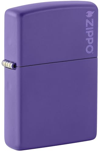 Encendedor Zippo Purple Matte con Logo 237ZL miniatura 1