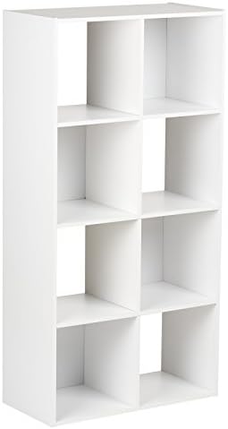 Hartleys White 4 Tier Storage Unit - 8 Cubes