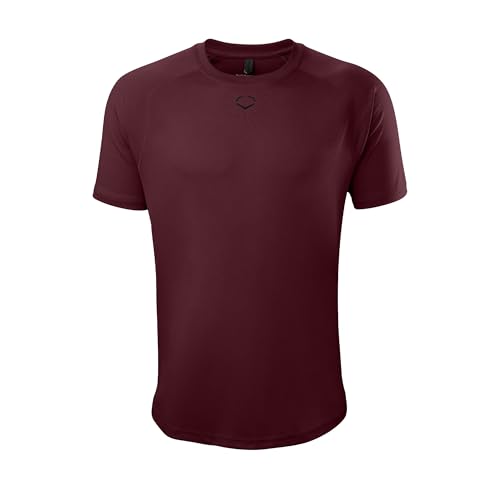 EvoShield Men's E310 Tech Tee - Maroon/Heather, Large