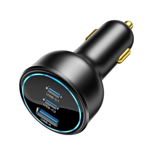 100W USB C Car Charger with Display