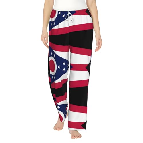 Pantalon de pyjama Ohio doux grande taille pour femme avec poches