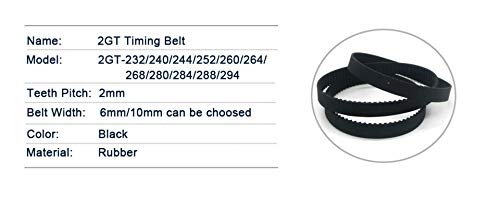 Cinghia dentata in gomma 2GT