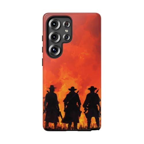 Coque Galaxy S25 Ultra Orange rigide brillante - Protection motif coucher de soleil